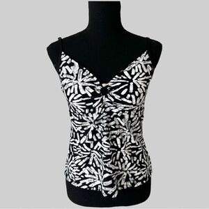 Simon Chang Stretch Tank Top Bra Included Swimwear Tankini